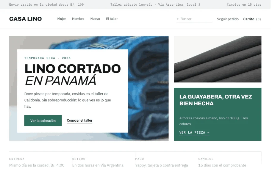 La tienda escogida del muestrario